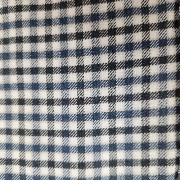 Untuckit Slim‎ Fit Blue & White Flannel Shirt Button Down Shirt Size Small K50 - Picture 6 of 10